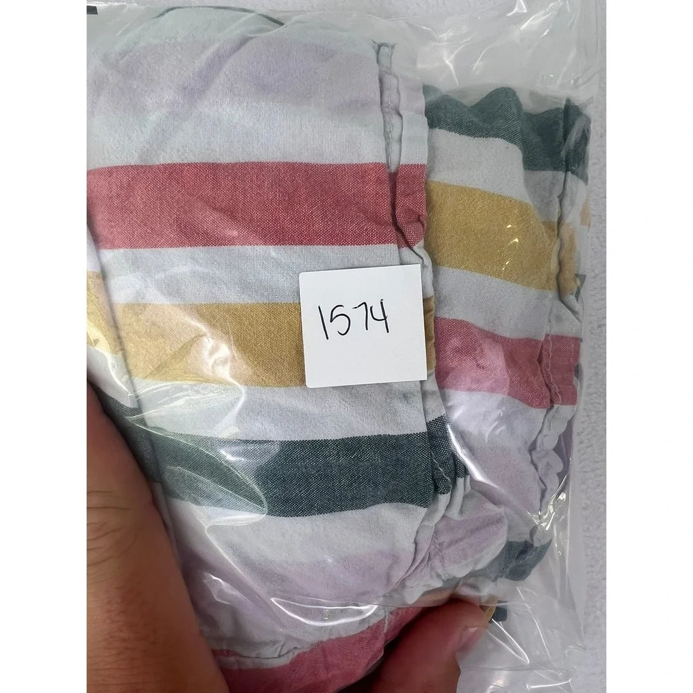 Old Navy PJ Shorts W XL Color Stripe Drawstring Sleepwear‎ Rainbow Beach Summer